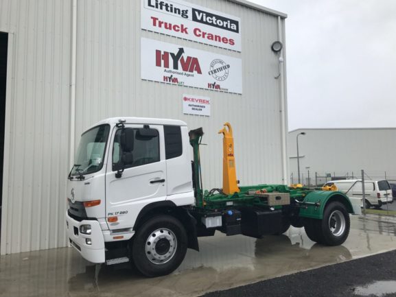 Hyva Hookloader, Model 09-45-S that we recently completed for WM Waste Managerment Services.